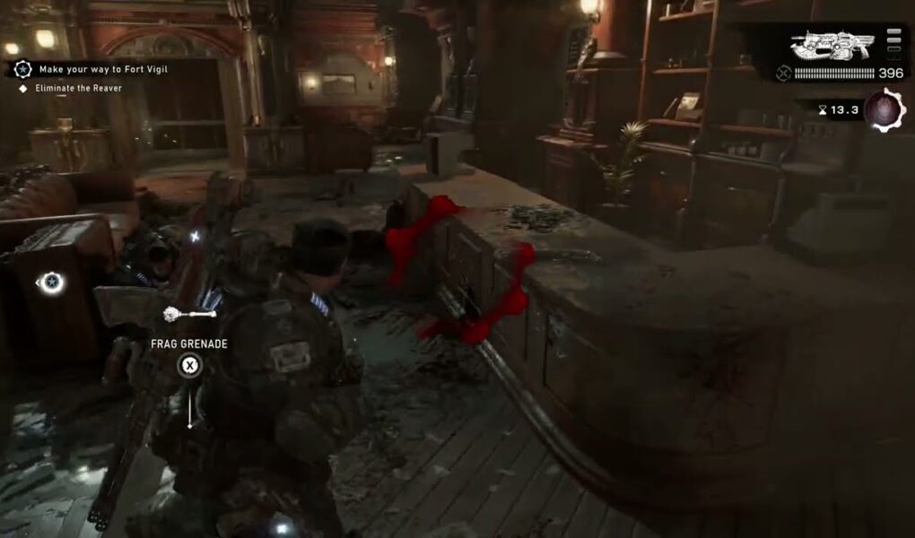Gears of War: E Day – Act 3 Chapter 5: Eliminate The Locust: Reaver, Boomers Rooftops Gameplay
