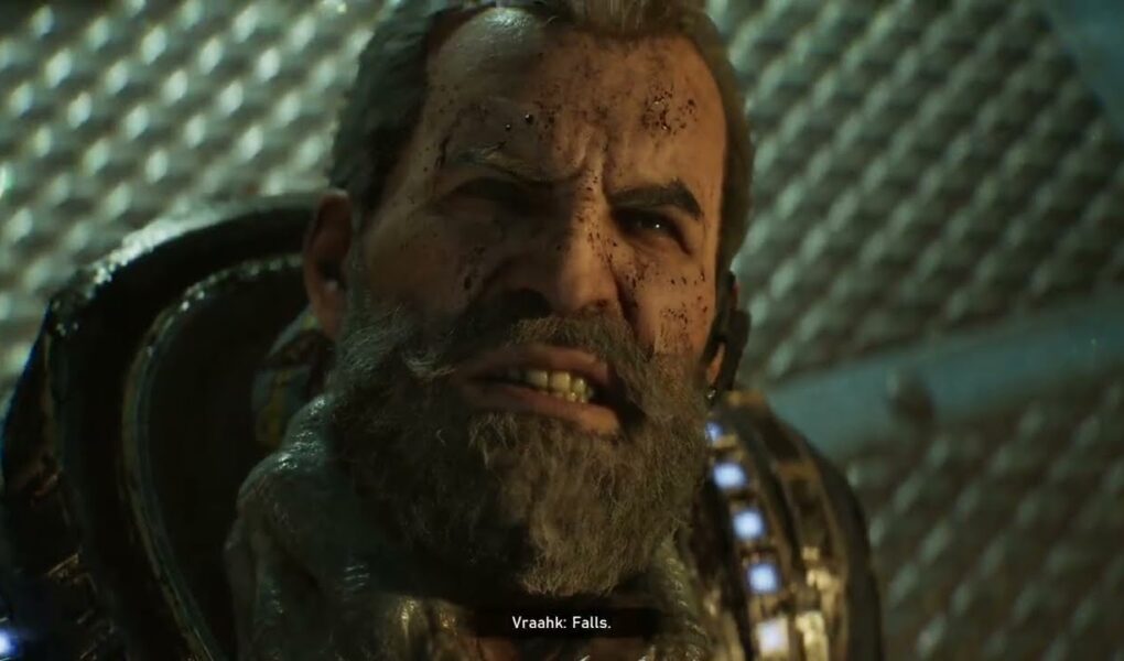 Gears of War: E Day – Act 3 Chapter 4: Vraahk Kills COG Colonial Elias Trench “Pathetic” Cutscene