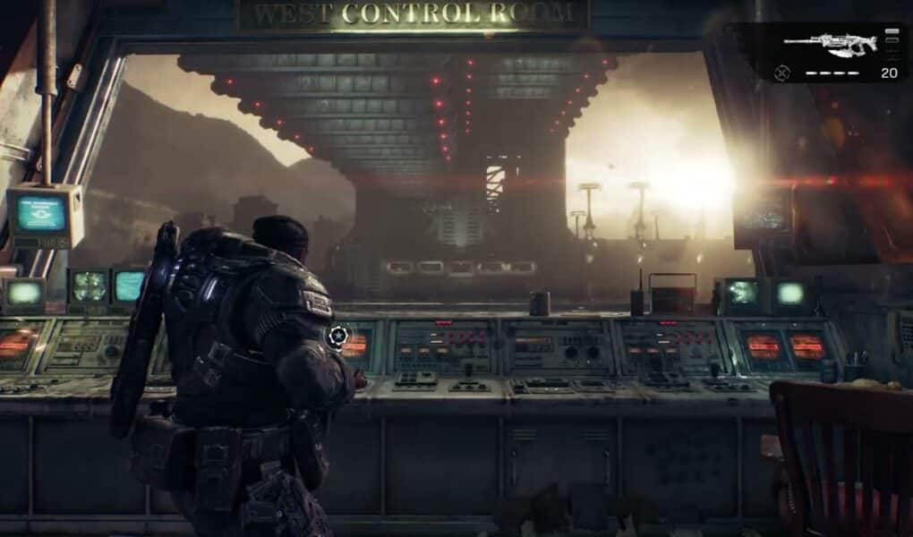 Gears of War: E Day – Act 2 Chapter 1: Reach Control Room: Meet Valen (Gear) – Bridge Stuck Sequence