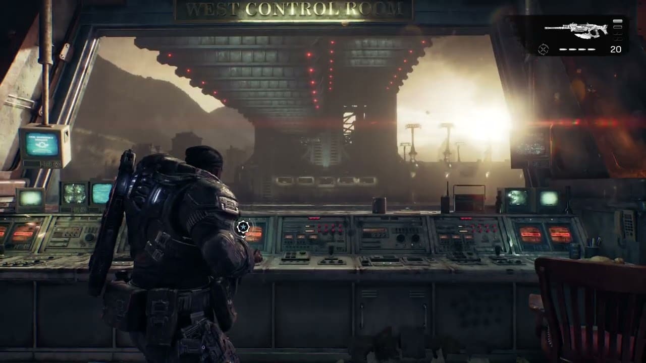 Gears of War: E Day – Act 2 Chapter 1: Reach Control Room: Meet Valen (Gear) – Bridge Stuck Sequence