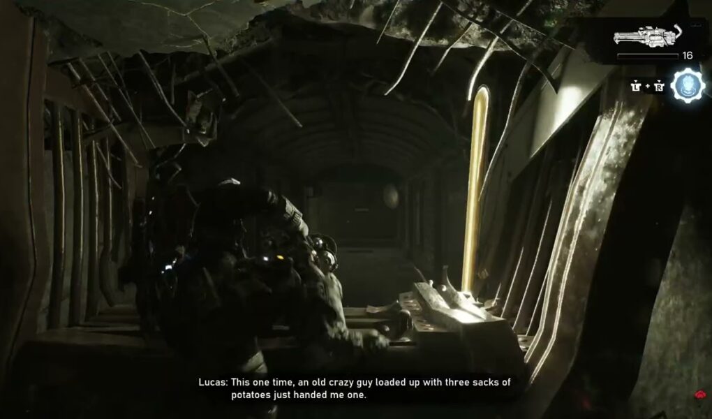 Gears of War: E Day – Act 4 Chapter 2: District Gate Station Cutscene | Trains Run Over Locusts
