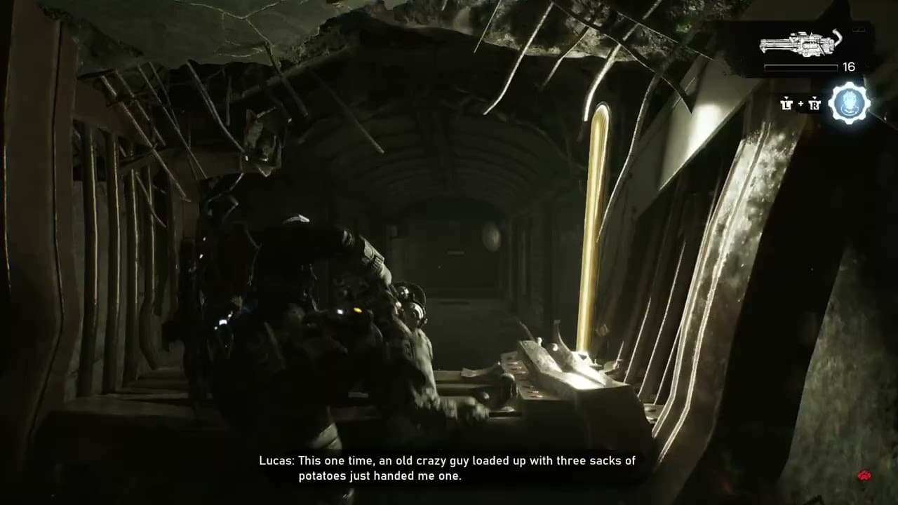 Gears of War: E Day – Act 4 Chapter 2: District Gate Station Cutscene | Trains Run Over Locusts