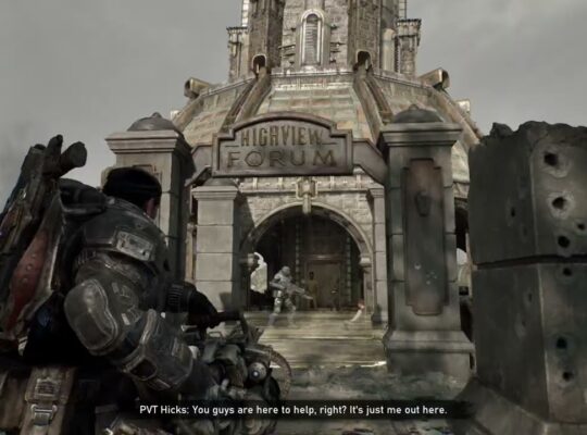 Gears of War: E Day – Act 4 Chapter 1: Clocktower Defense (Secondary Objective) Talk To Pvt Hicks