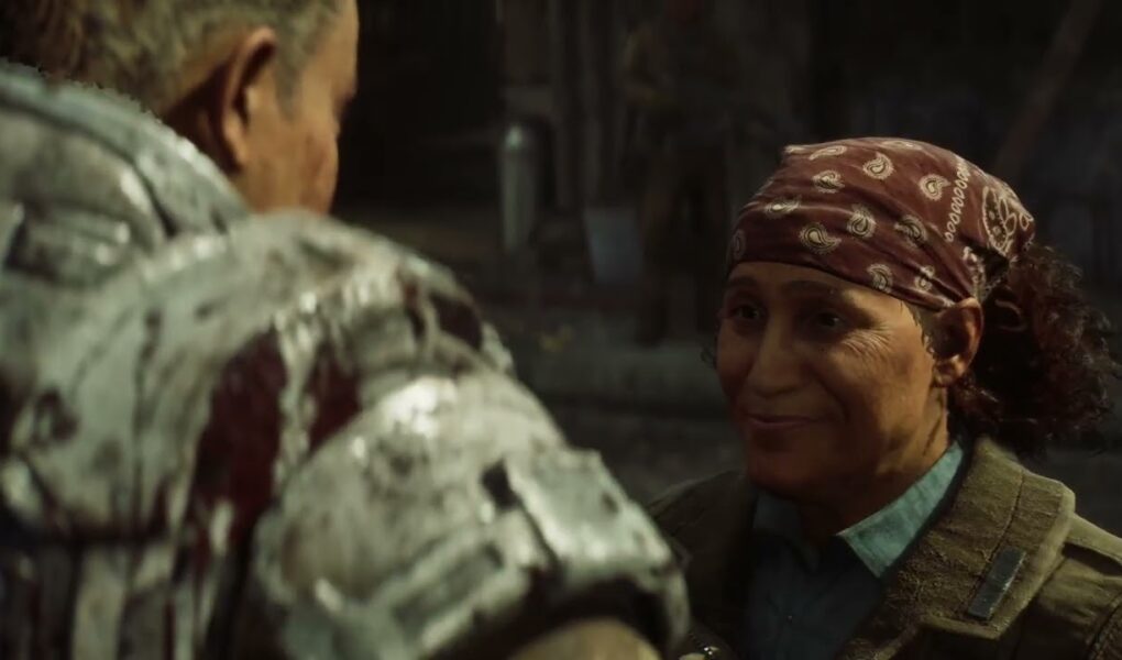 Gears of War: E Day – Act 4 Chapter 3: Bravo Squad Meets Joyce “Auntie” | Line’s End Pub Cutscene