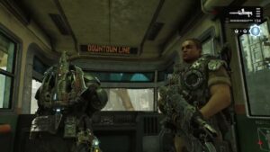 Gears of War: E Day – Act 4 Chapter 2: Ride Eastbound Sky Train: Defend The Train Action Sequence