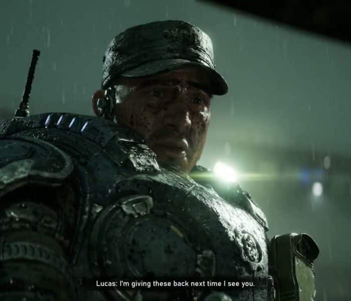 Gears of War: E Day – Act 5 Chapter 4: Day 3: Commander Zander “Zee” Carmine Gives Lucas COG Tags