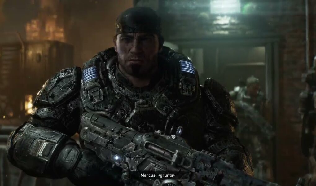 Gears of War: E Day – Act 5 Chapter 2: Marcus “We Fight!” | Dom “Come and Get Some” Rooftop Cutscene