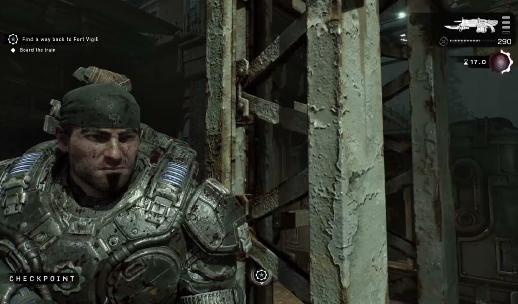 Gears of War: E Day – Act 5 Chapter 1: East Kostra Station: Kill The Locust | Corpsor Train Sequence