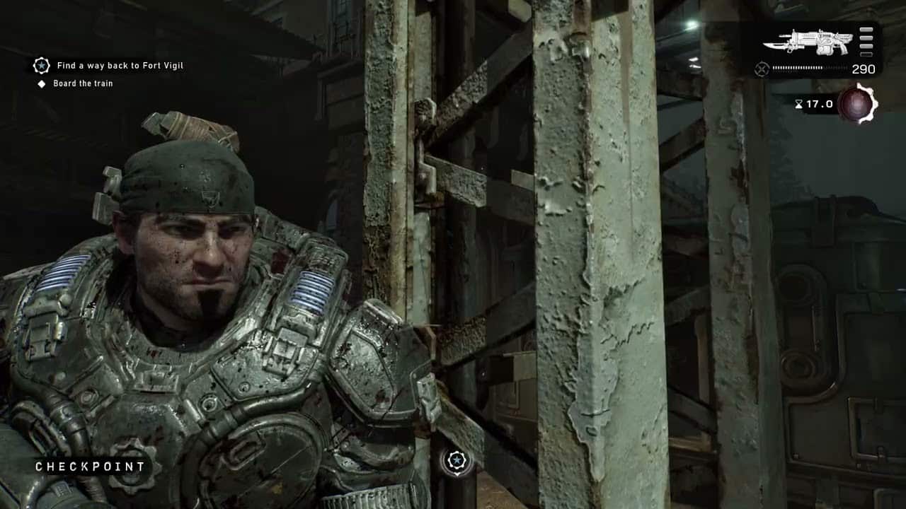 Gears of War: E Day – Act 5 Chapter 1: East Kostra Station: Kill The Locust | Corpsor Train Sequence