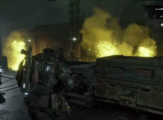 Gears of War: E Day – Act 4 Chapter 6: Jump Onto Train to Escape The Refinery Gameplay and Cutscene