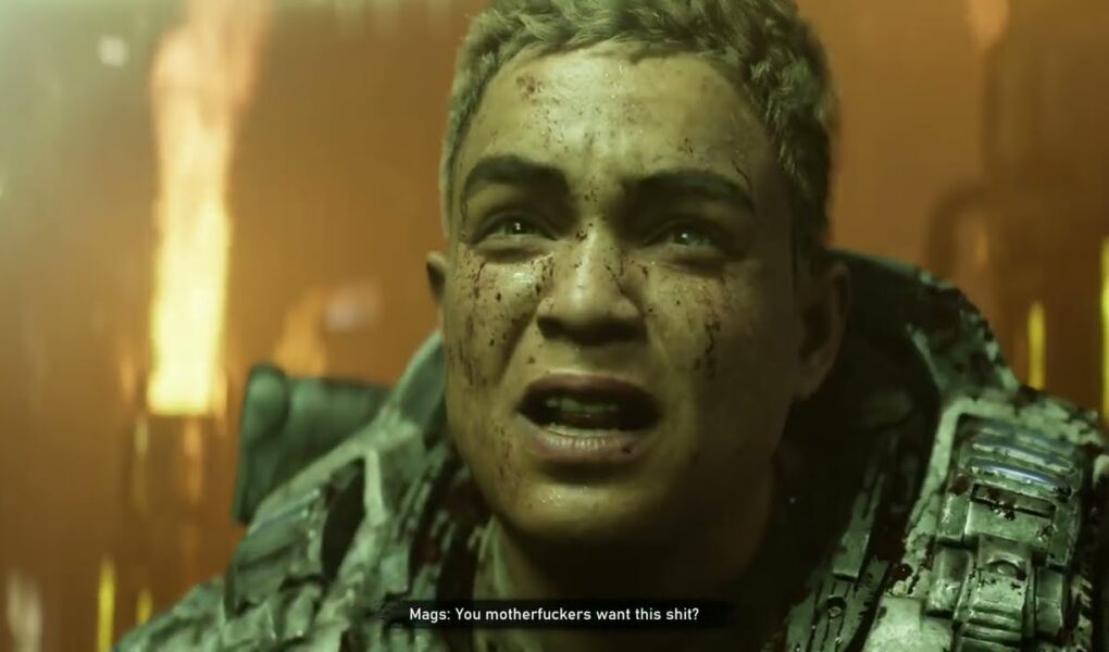 Gears of War: E Day – Act 4 Chapter 6: Timgad Refinery: Mags Drowns Locusts In Imulsion Cutscene