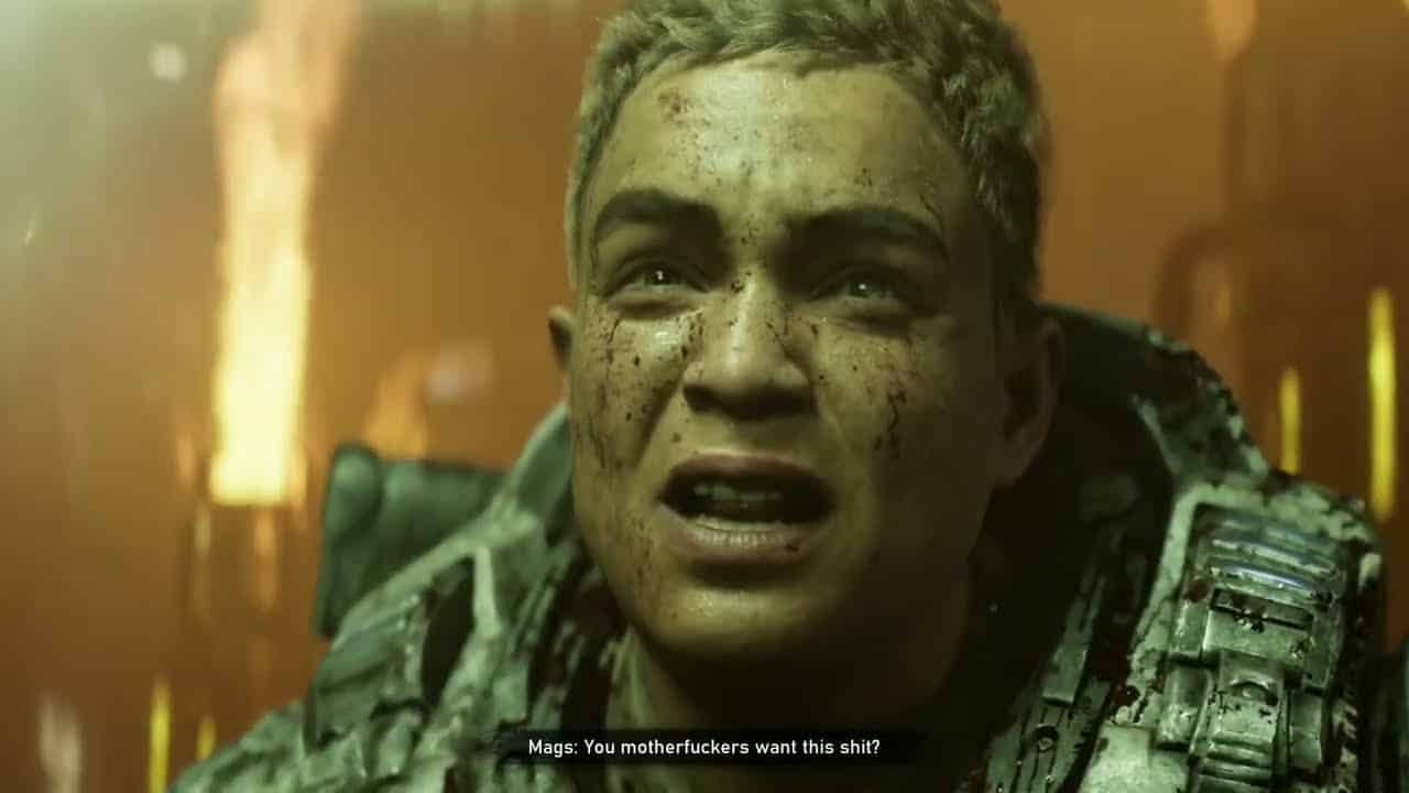 Gears of War: E Day – Act 4 Chapter 6: Timgad Refinery: Mags Drowns Locusts In Imulsion Cutscene