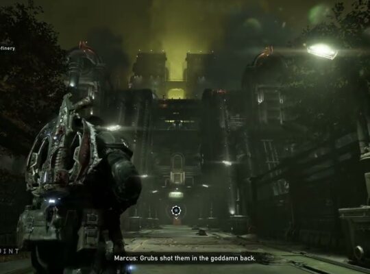 Gears of War: E Day – Act 4 Chapter 6: Timgad Refinery: Mags Talks To Cara L | Bust of Decha Timgad