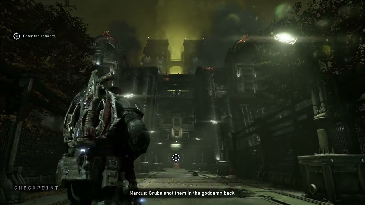 Gears of War: E Day – Act 4 Chapter 6: Timgad Refinery: Mags Talks To Cara L | Bust of Decha Timgad