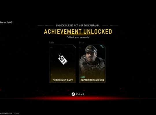 Gears of War: E Day – Post Campaign Rewards and Achievements via My Playthrough