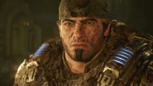 Gears of War: E Day – Act 5 Chapter 5: Marcus Fenix Chainsaws Svore Vraahk’s Arm Explosion Cutscene