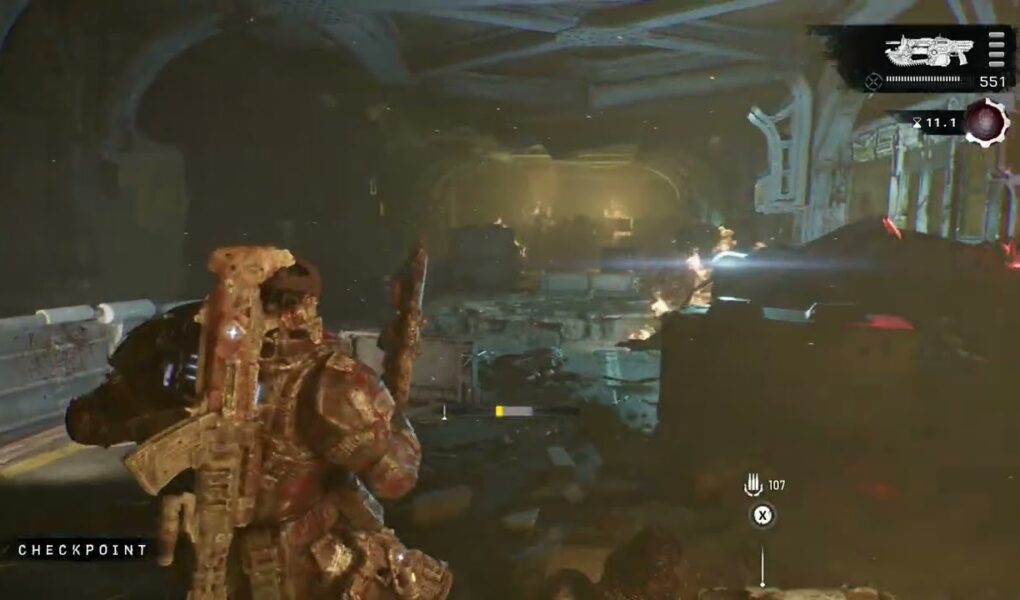 Gears of War: E Day – Act 5 Chapter 5: Reach The Sky Train: Eliminate Scorched Locusts Gameplay