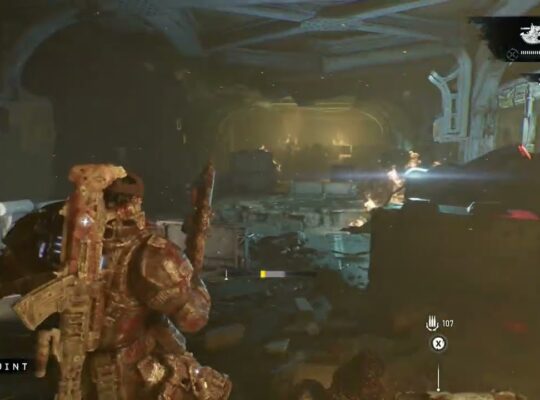 Gears of War: E Day – Act 5 Chapter 5: Reach The Sky Train: Eliminate Scorched Locusts Gameplay