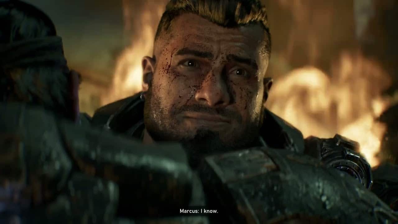Gears of War: E Day – Act 5 Ch 5: Marcus Fenix “Your All I Have Left” Hugs Dominic Santiago Cutscene
