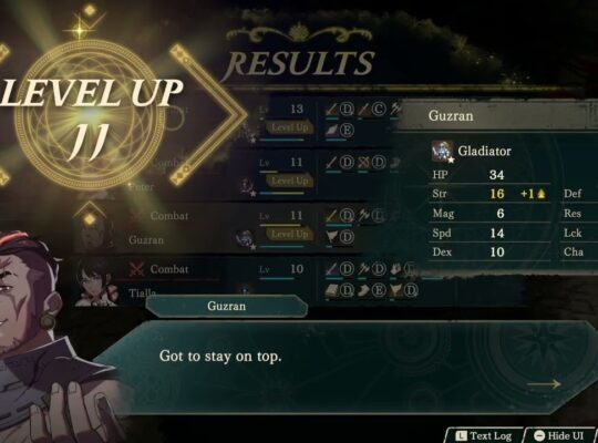 Fire Emblem: Fortune’s Weave – Cai’s Path Ch 5: Auto Activities (52 Turns) Cai, Tialla, Peter XP