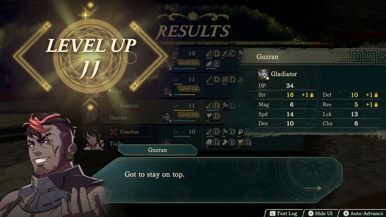 Fire Emblem: Fortune’s Weave – Cai’s Path Ch 5: Auto Activities (52 Turns) Cai, Tialla, Peter XP
