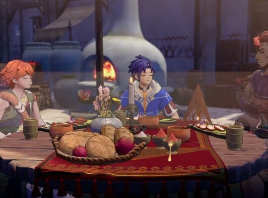Fire Emblem: Fortune’s Weave – P 1 Cai’s Path Ch 5: Guzran, Peter and Cai Share a Meal