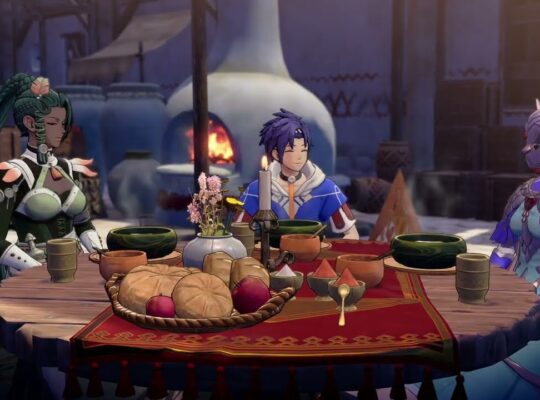 Fire Emblem: Fortune’s Weave – P 1 Cai’s Path Ch 5: Give Orchel Kitten Figurine and Invite to a Meal