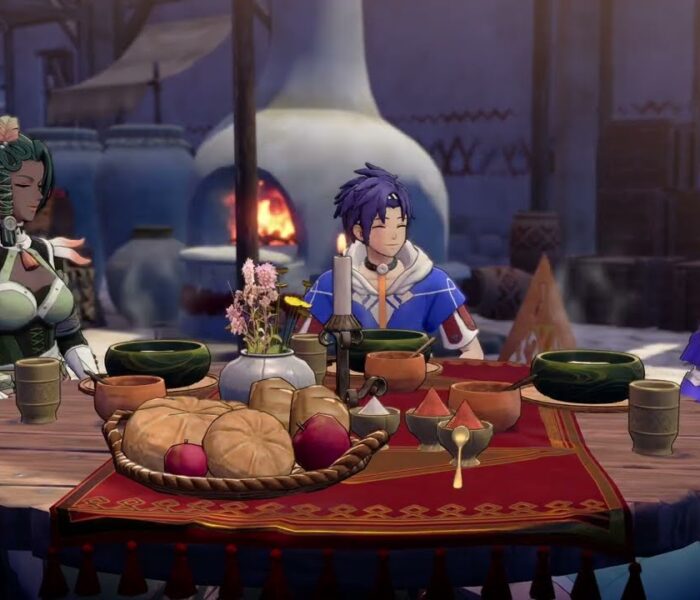 Fire Emblem: Fortune’s Weave – P 1 Cai’s Path Ch 5: Give Orchel Kitten Figurine and Invite to a Meal