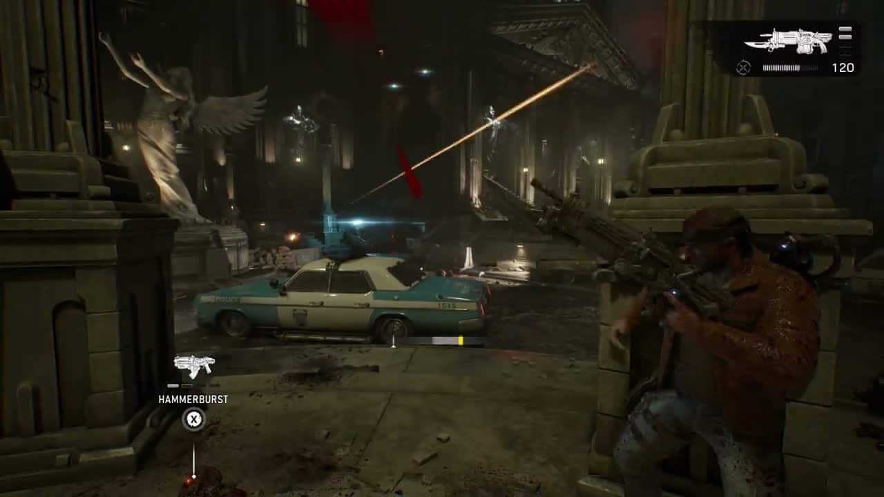 Gears of War: E Day – Act 1 Chapter 4: Assist The Defending Gears at Kaluna City Hall – Talk To Gear