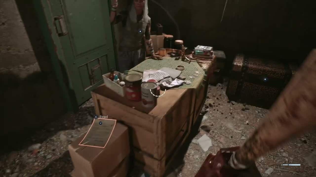 Hellraiser: Revival – Get To Safety: Tunnels: Zora Beckett’s Shop: Buy Lockpick and Medpack Recipes