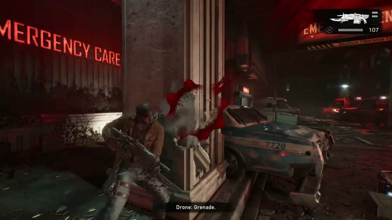 Gears of War: E Day – Act 1 Chapter 4: Milani Death Cutscene – Locust Grenadier – Eliminate Monsters