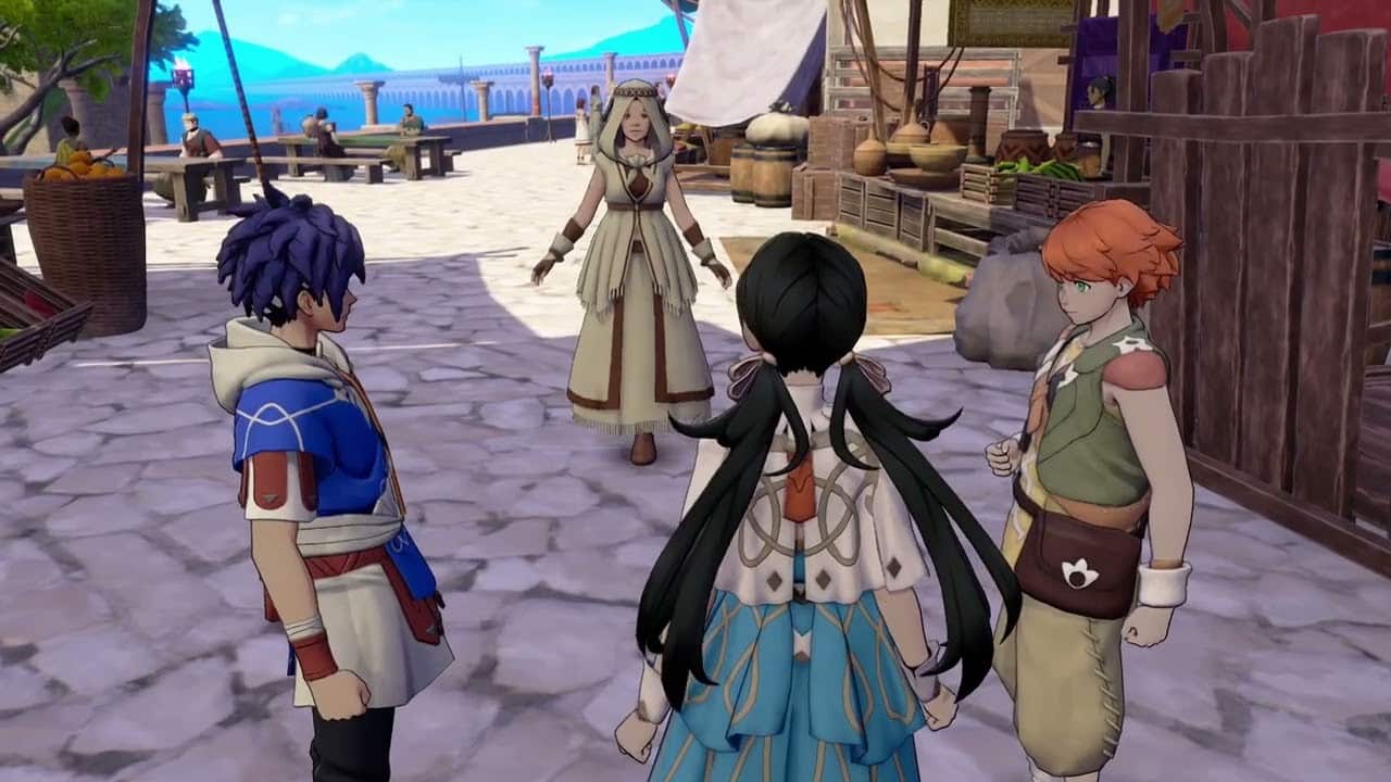 Fire Emblem: Fortune’s Weave – 1. Cai’s Path Ch 6: Talk To Merchant (Vegetables For Saramis Guests)