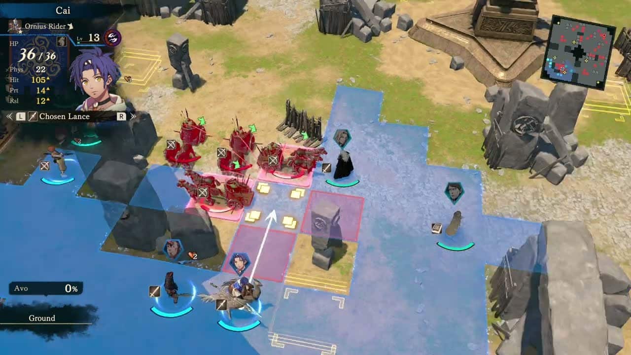Fire Emblem: Fortune’s Weave – Cai’s Path Ch 5: Qualifier Thundercloud Knights: Defeat Benditz