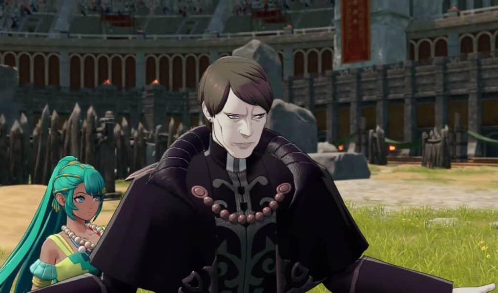 Fire Emblem: Fortune’s Weave – Cai’s Path Ch 5: Thundercloud Knights: Dietrich Saves Tialla Cutscene