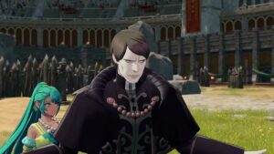 Fire Emblem: Fortune’s Weave – Cai’s Path Ch 5: Thundercloud Knights: Dietrich Saves Tialla Cutscene
