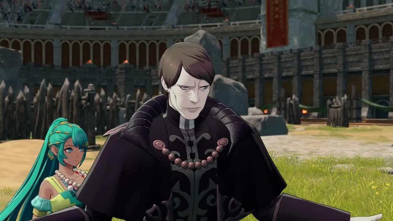 Fire Emblem: Fortune’s Weave – Cai’s Path Ch 5: Thundercloud Knights: Dietrich Saves Tialla Cutscene