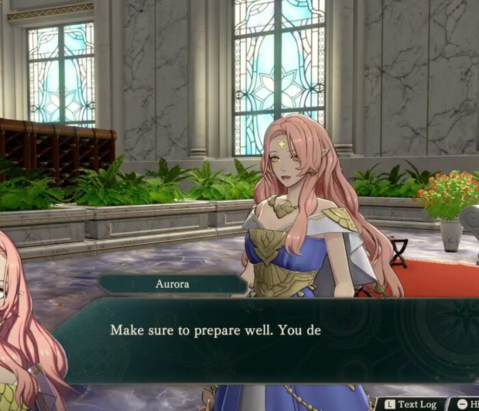 Fire Emblem: Fortune’s Weave – 1. Cai’s Path Ch 6: Talk to Centurio | Aurora “Staying Healthy”
