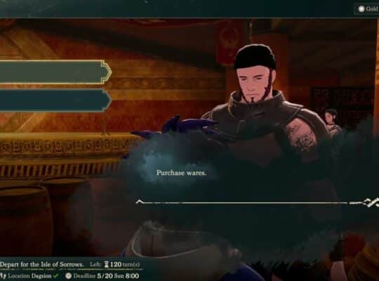 Fire Emblem: Fortune’s Weave – 1. Cai’s Path Ch 6: Lowtown Tavern: Gift Vender | Pongo Location