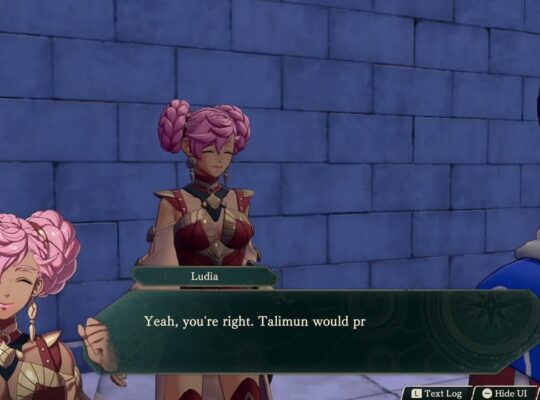 Fire Emblem: Fortune’s Weave – 1. Cai’s Path Ch 6: Talk to Ludia “Accept The Person’s Faults”