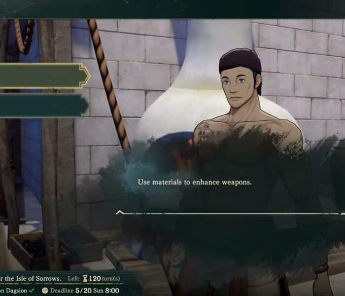 Fire Emblem: Fortune’s Weave – 1. Cai’s Path Ch 6: Ever Employed a Blacksmith? Speak with Blacksmith
