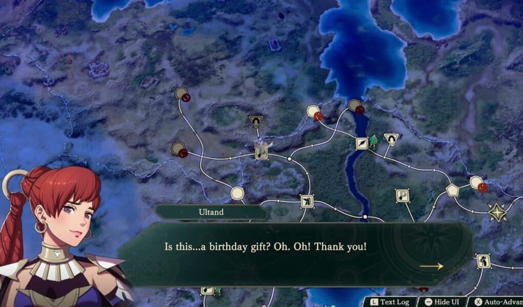 Fire Emblem: Fortune’s Weave – 1. Cai’s Path Ch 6: It Is Ultand’s Birthday! Give Eastern Love Story