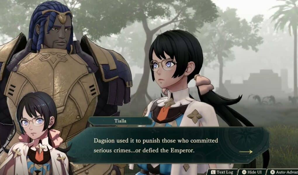 Fire Emblem: Fortune’s Weave – 1. Cai’s Path Ch 6: Damascar: Talk To Tialla About Dagda’s Cauldron