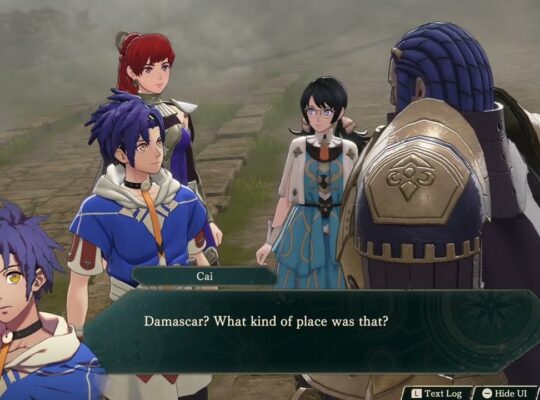 Fire Emblem: Fortune’s Weave – 1. Cai’s Path Ch 6: Phygia Stronghold: Ask About Damascar