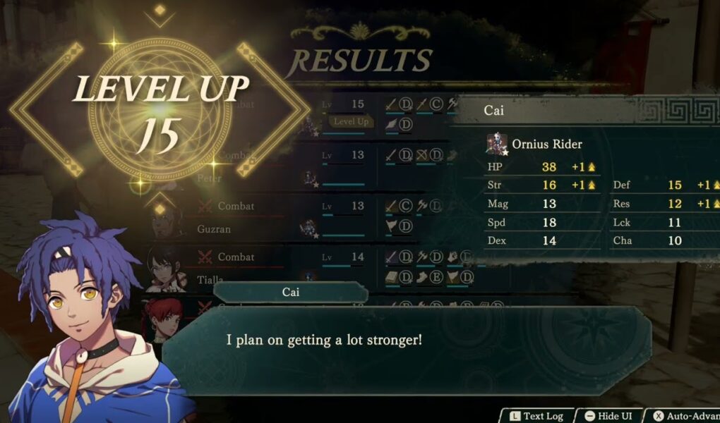 Fire Emblem: Fortune’s Weave – 1. Cai’s Path Ch 6: Auto Activities Combat | Search and Training