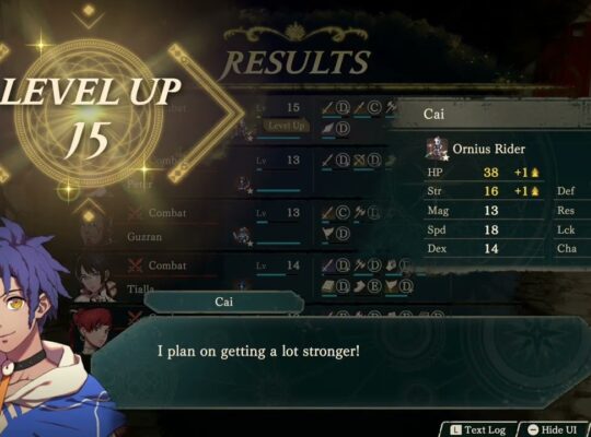 Fire Emblem: Fortune’s Weave – 1. Cai’s Path Ch 6: Auto Activities Combat | Search and Training