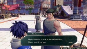 Fire Emblem: Fortune’s Weave – 1. Cai’s Path Ch 6: Turn In “Energy Nuts” Quest To Male Servant