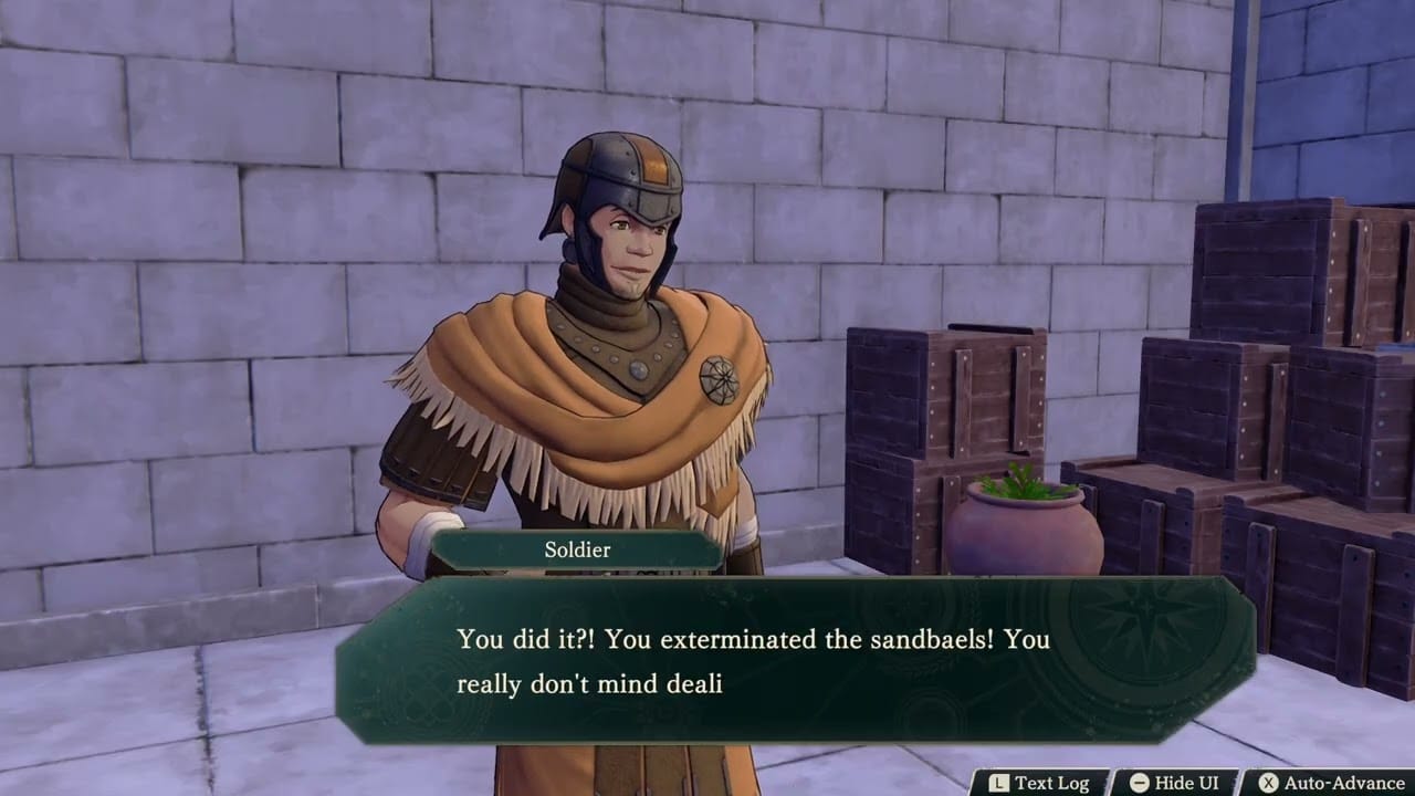 Fire Emblem: Fortune’s Weave – 1. Cai’s Path Ch 6: Turn In “Helping a Bug Hater” Quest