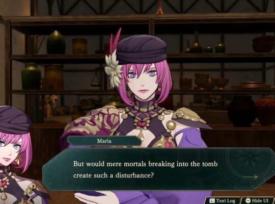 Fire Emblem: Fortune’s Weave – 1 Cai’s Path Ch 6: Raksha, Iliana and Maria “That Child” Cutscene
