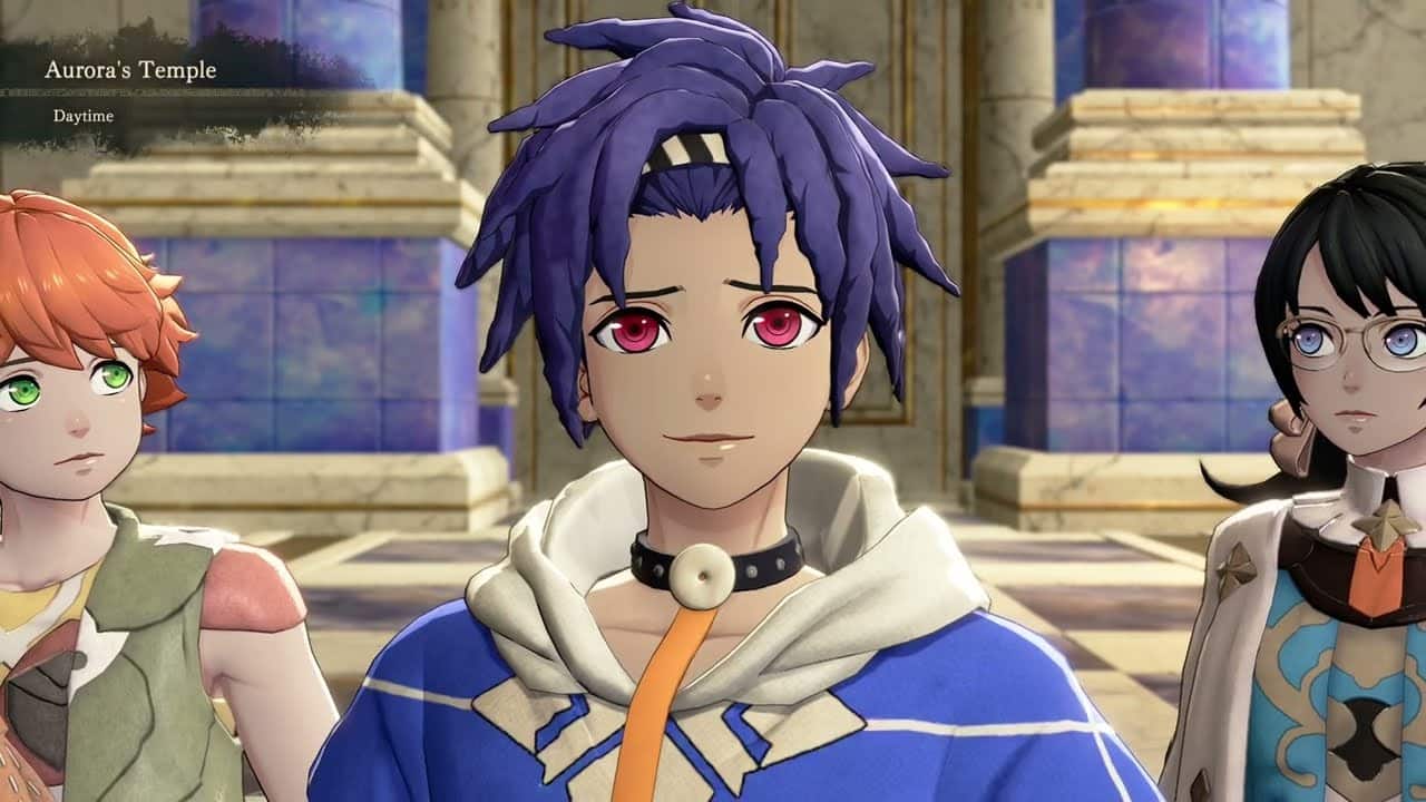 Fire Emblem: Fortune’s Weave – 1 Cai’s Path Ch 6: Talk To Aurora: Cai’s Eyes Changed Cutscene