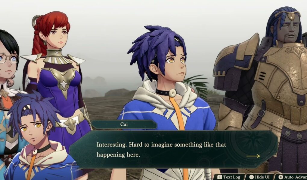 Fire Emblem: Fortune’s Weave – 1 Cai’s Path Ch 6: Battle vs The Har Hali: Talk To Nuzzuo Cutscene